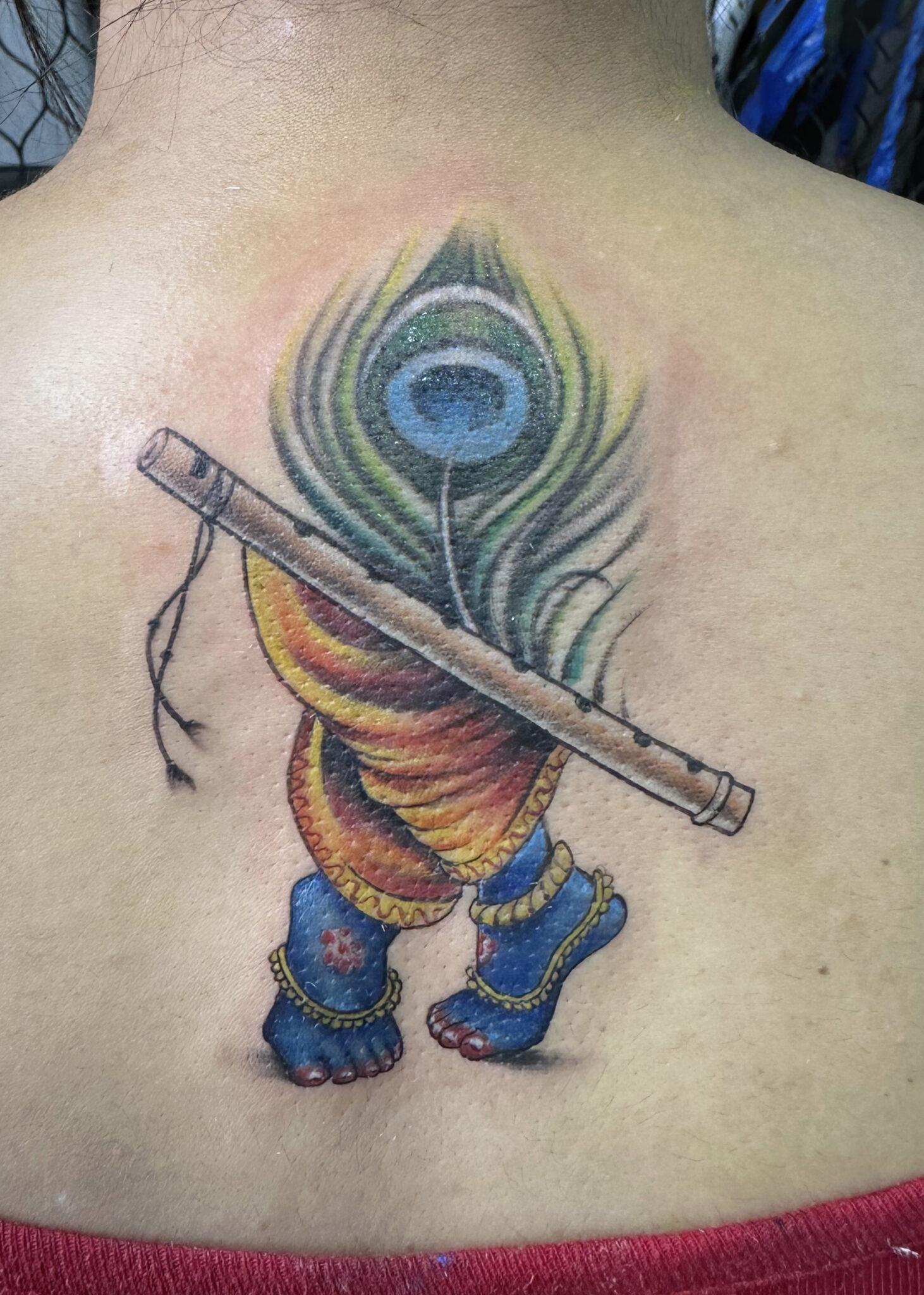 krishna flute tattoo 01