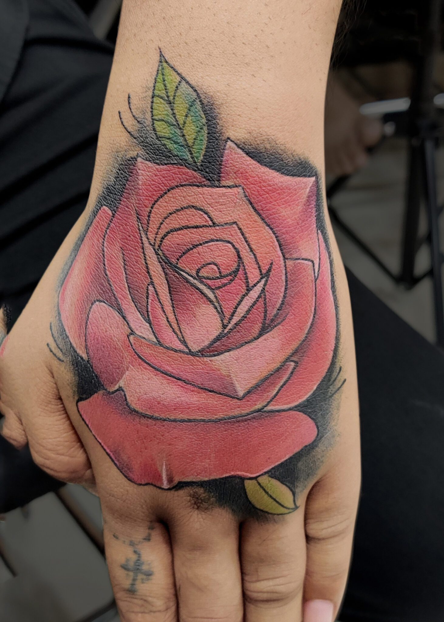 rose tattoo on hand_1