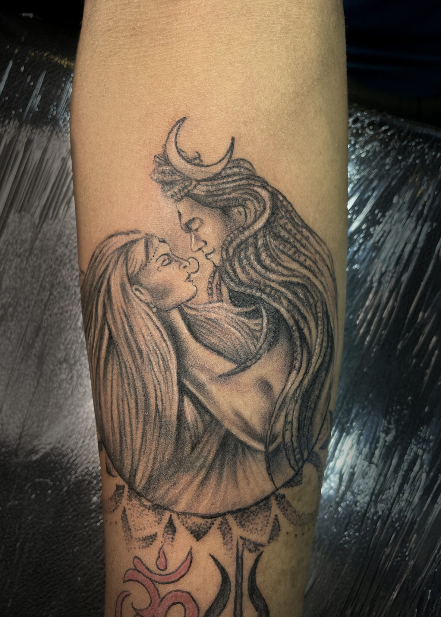 shiv parvati tattoo