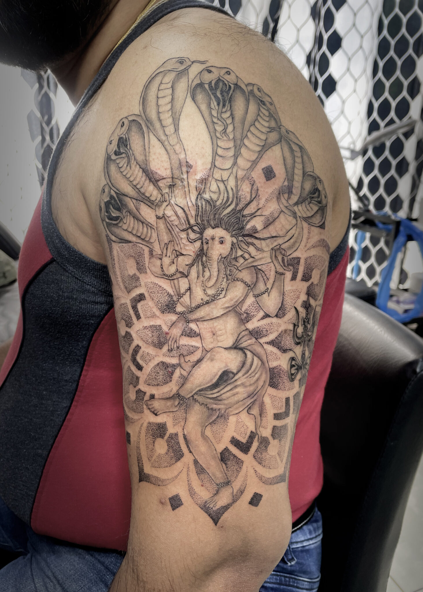 ganesh half sleeve 01