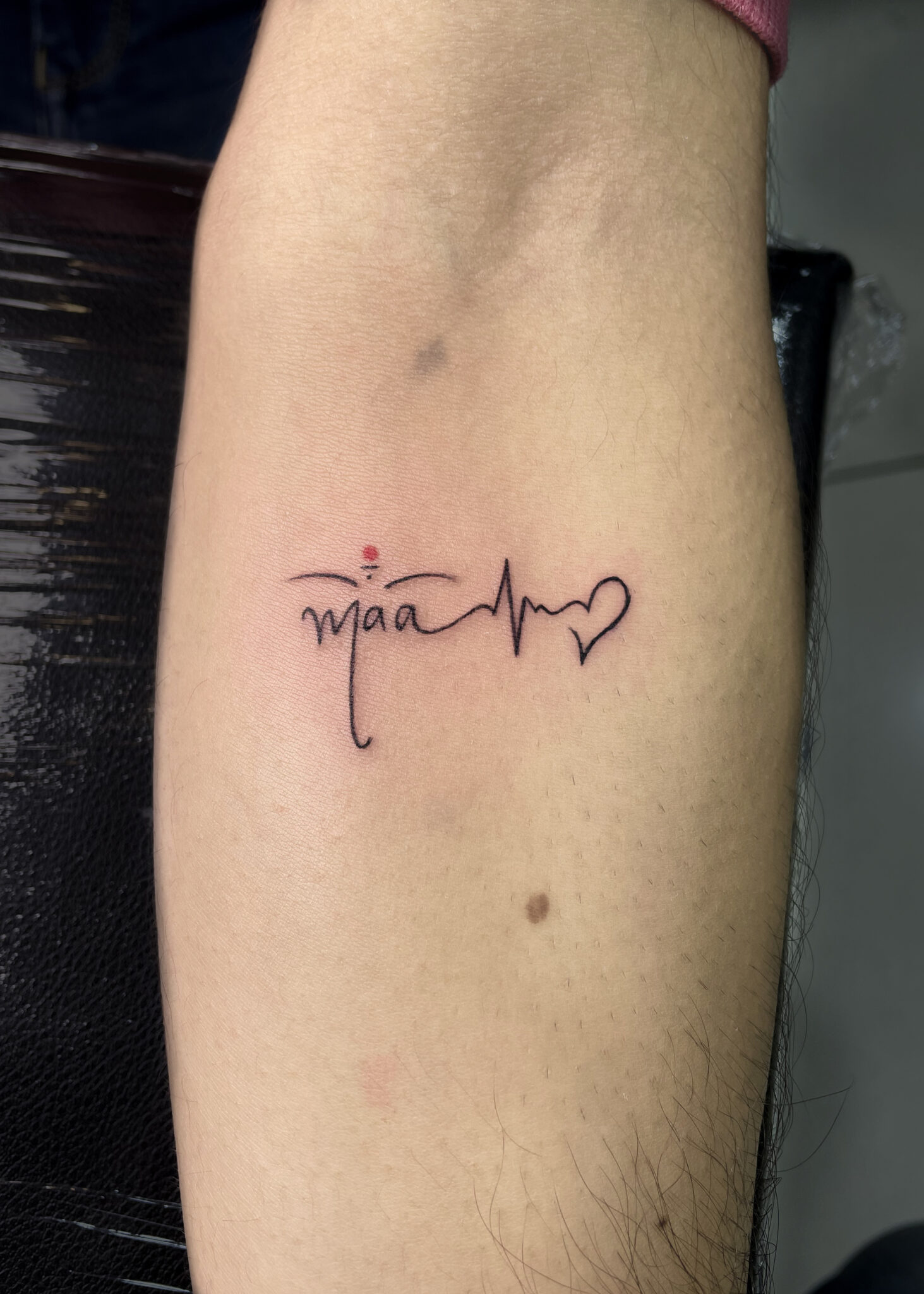 maa ganesg small tattoo